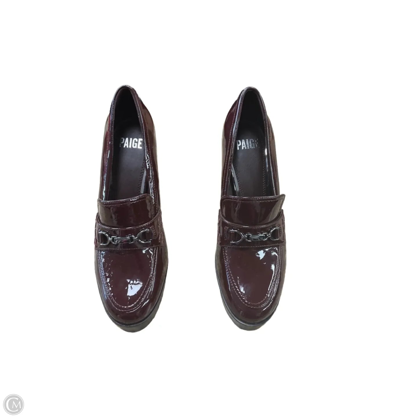 Shoes Heels Block By Paige In Maroon, Size: 9