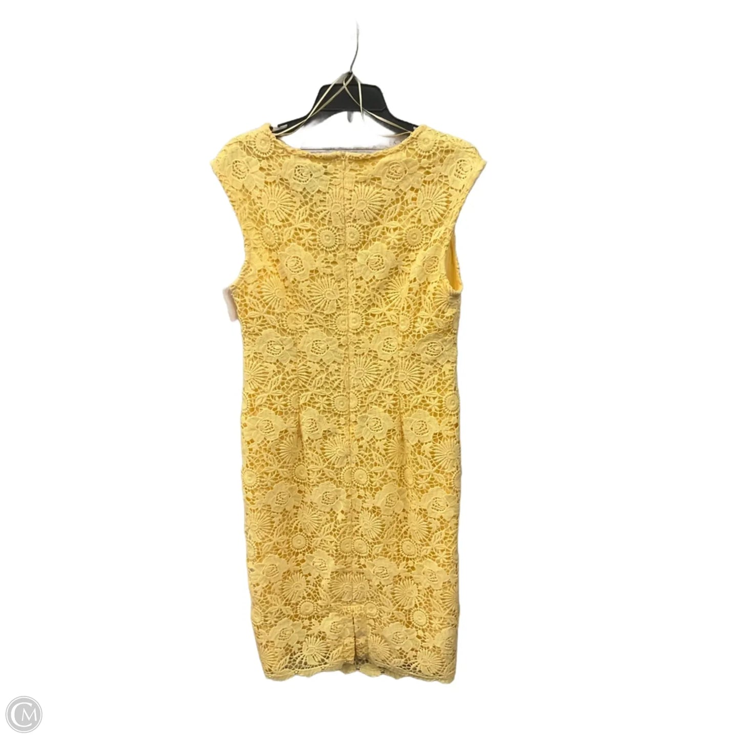 Dress Casual Midi By Liz Claiborne In Yellow, Size: M