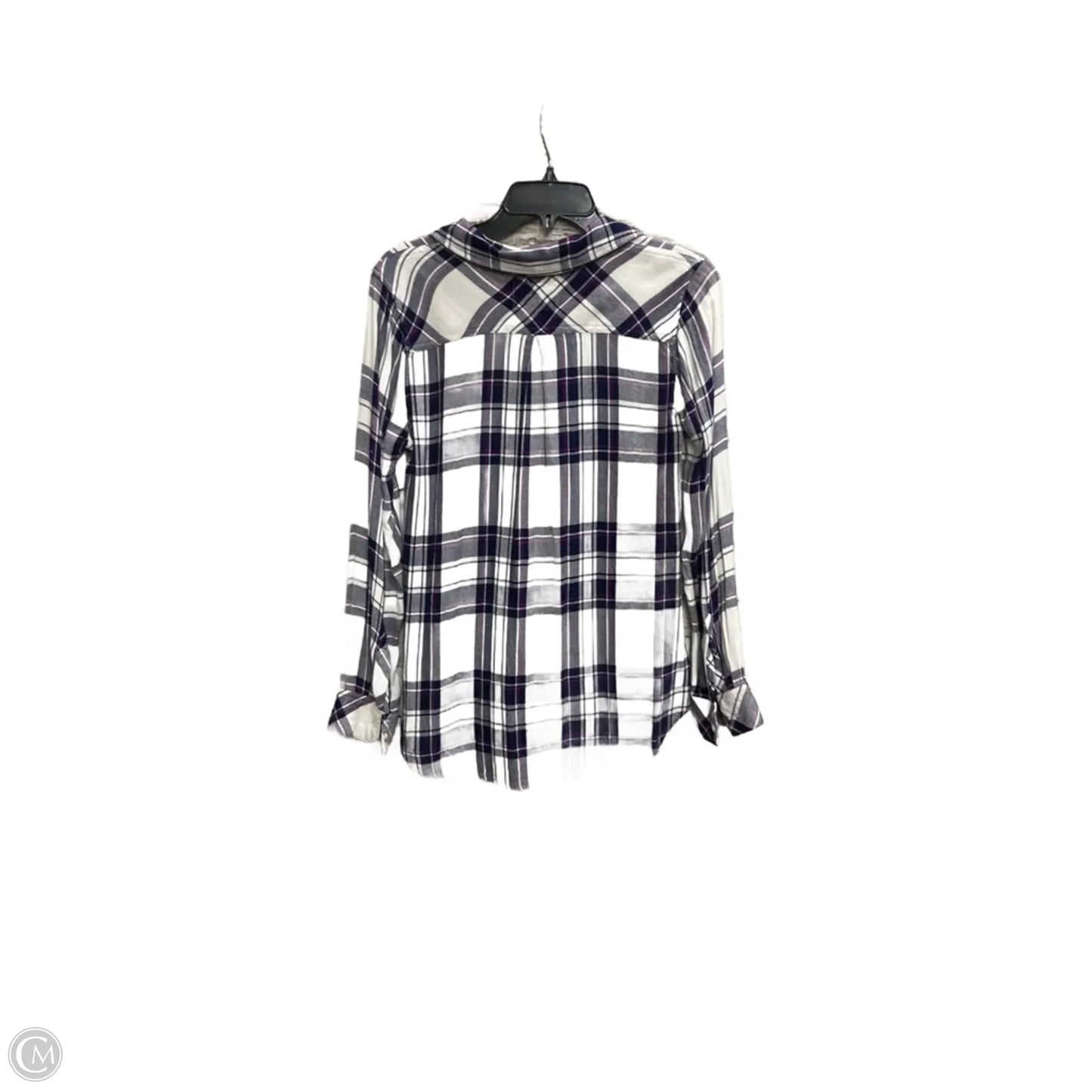 Blouse Long Sleeve By Rails In Plaid Pattern, Size: Xs