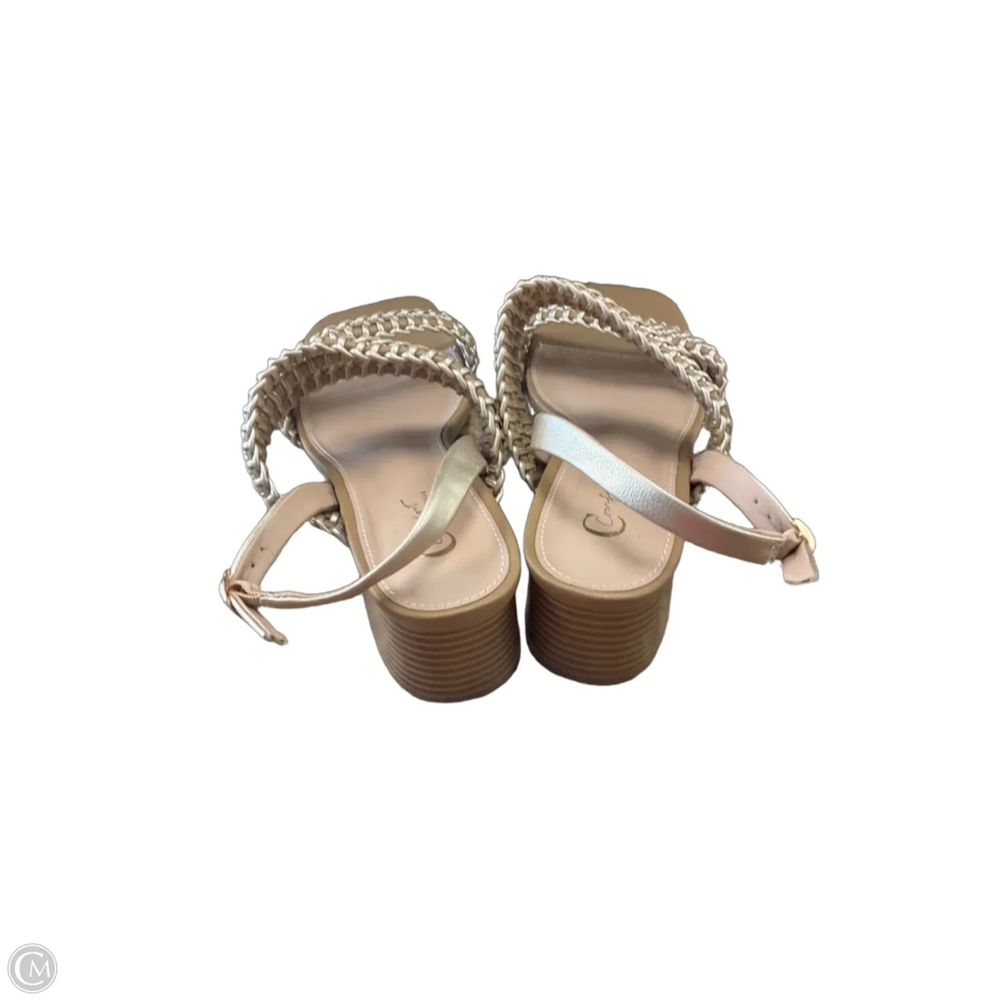 Shoes Heels Block By Clothes Mentor In Tan, Size: 11
