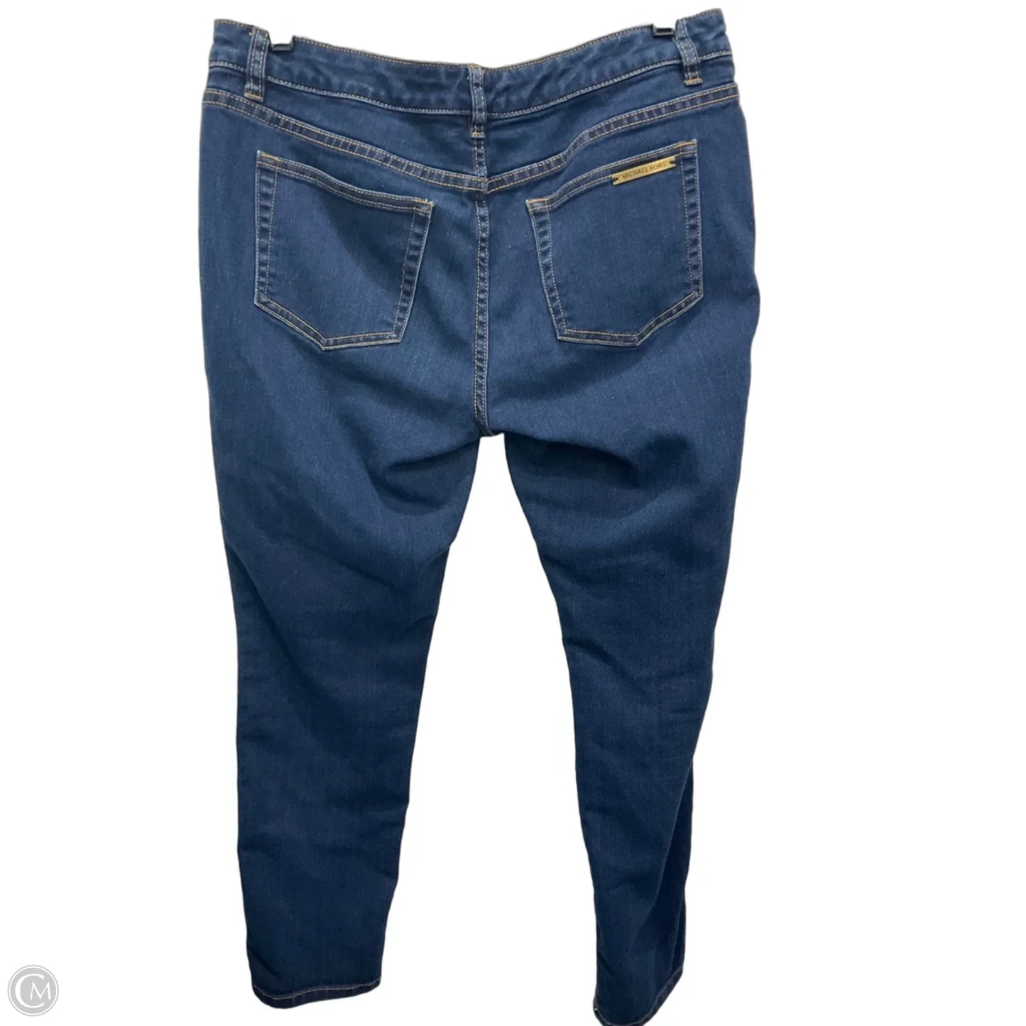 Jeans Straight By Michael By Michael Kors In Blue Denim, Size: 8