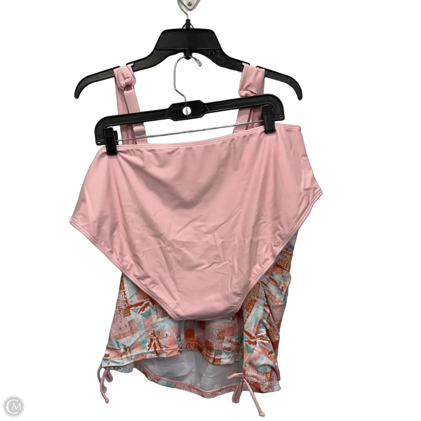 Swimsuit 2pc By Clothes Mentor In Pink, Size: 3x