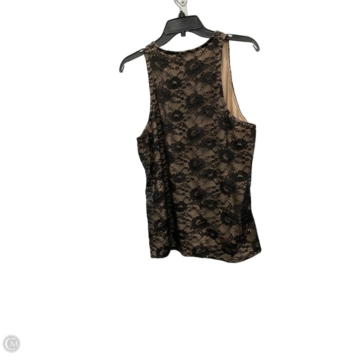 Top Sleeveless By Tori Richards In Black, Size: 1x