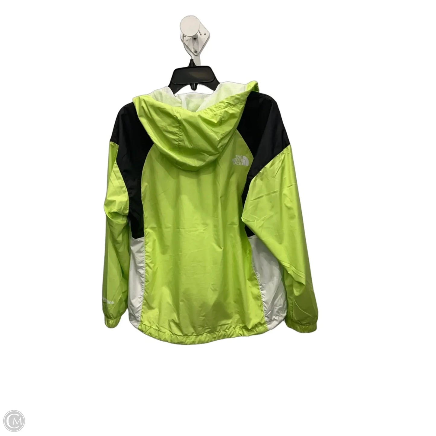 Jacket Windbreaker By The North Face In Black & Green, Size: M