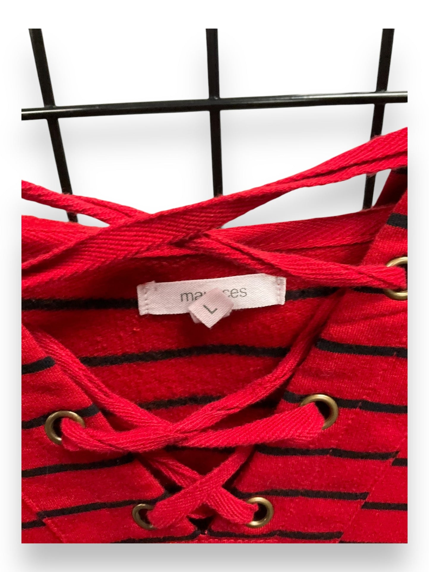 Top Long Sleeve By Maurices In Red, Size: L