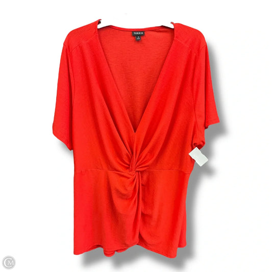 Top Short Sleeve By Torrid In Orange, Size: 3x