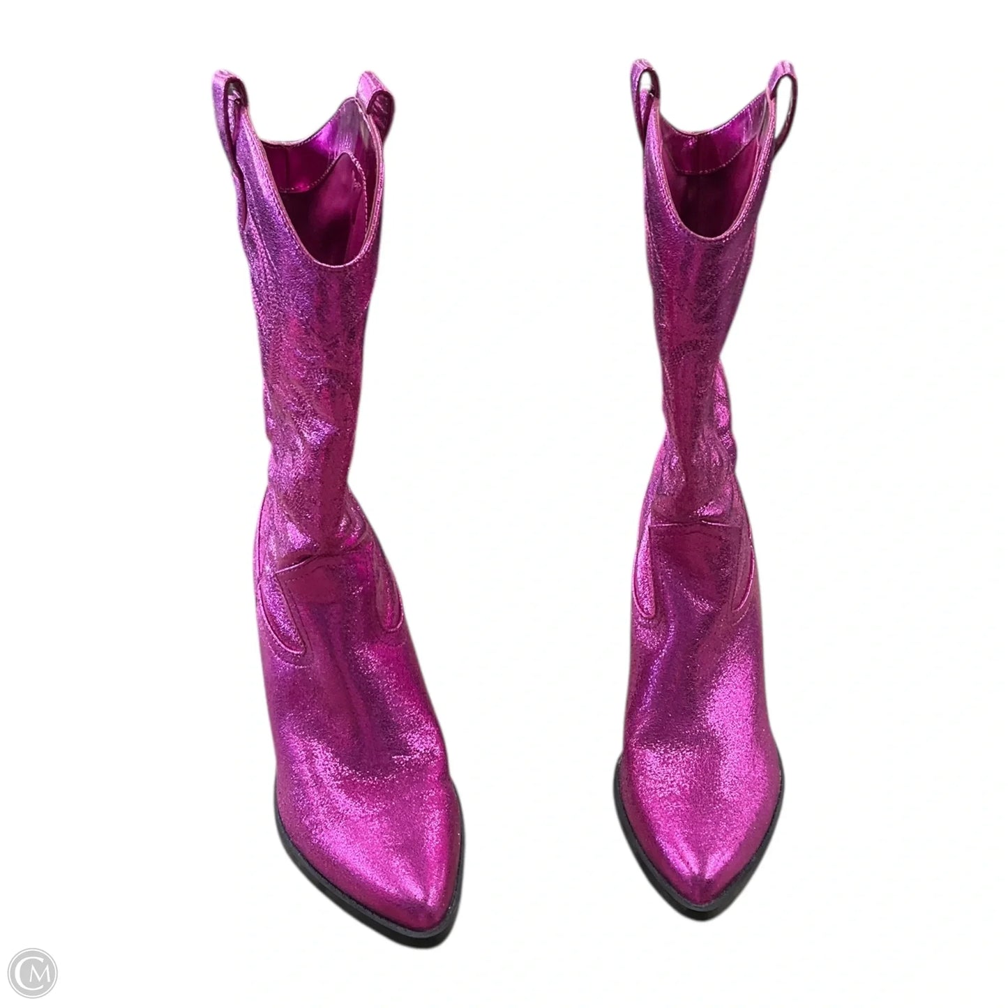 Boots Western By Nine West In Pink, Size: 7