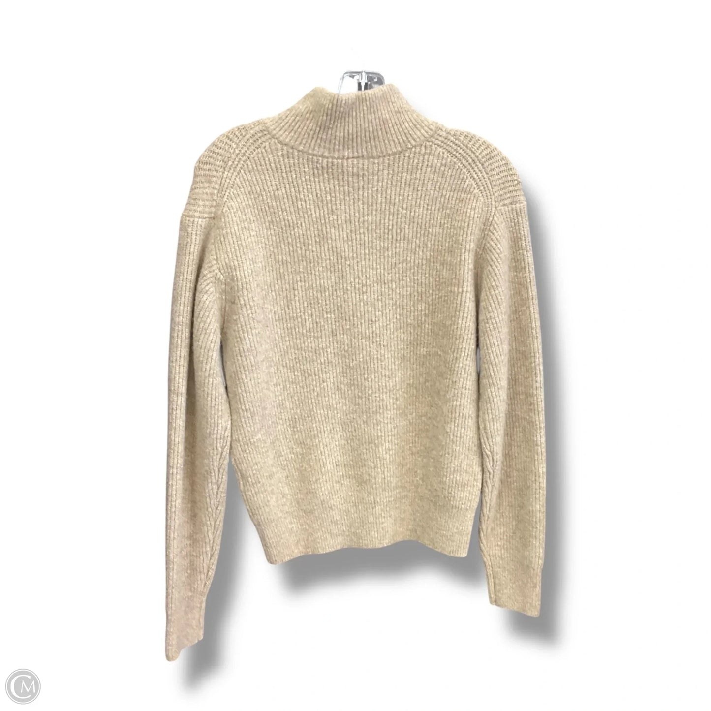 Sweatshirt Collar By Clothes Mentor In Tan, Size: Xxs