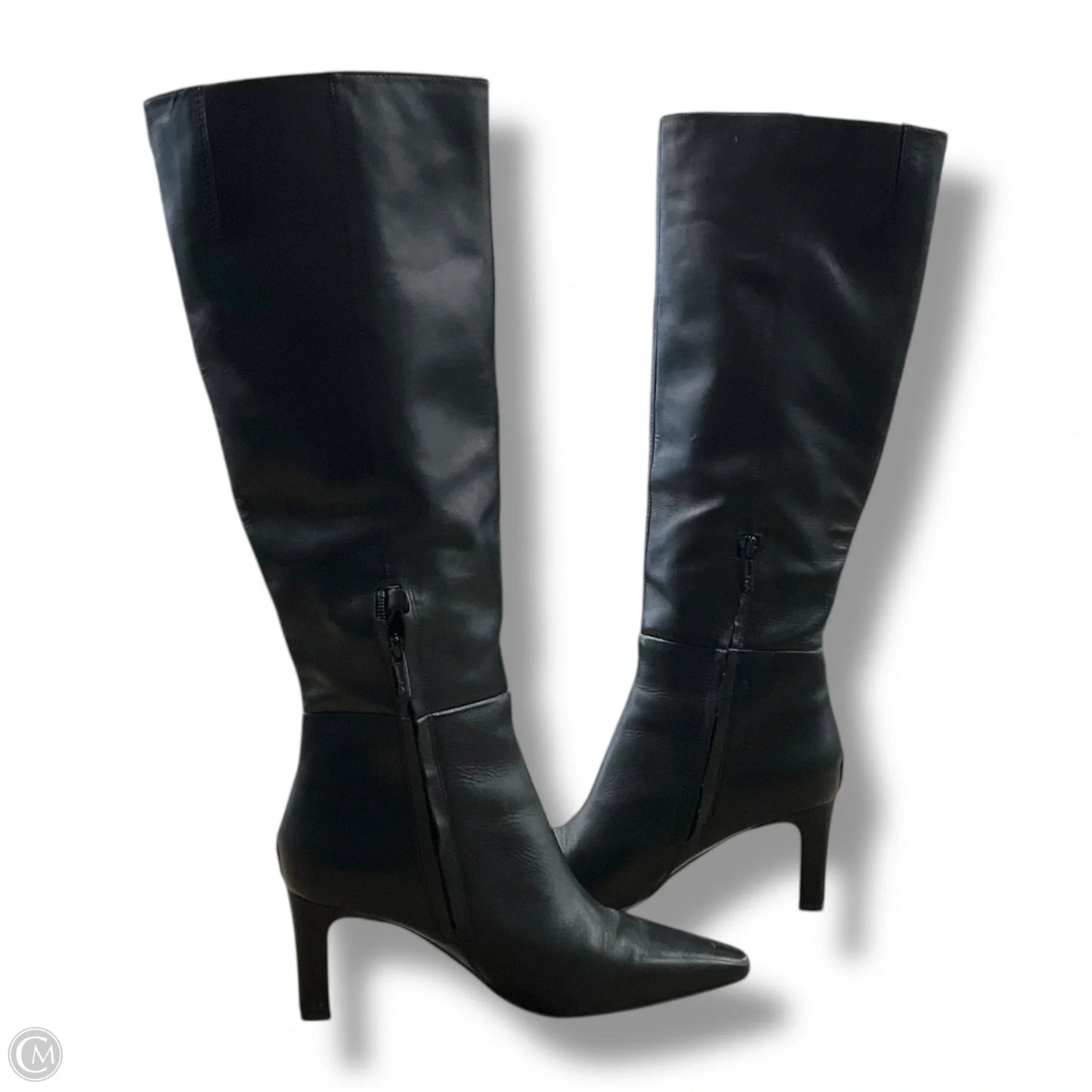 Boots Mid-calf Heels By Sam Edelman In Black, Size: 6.5