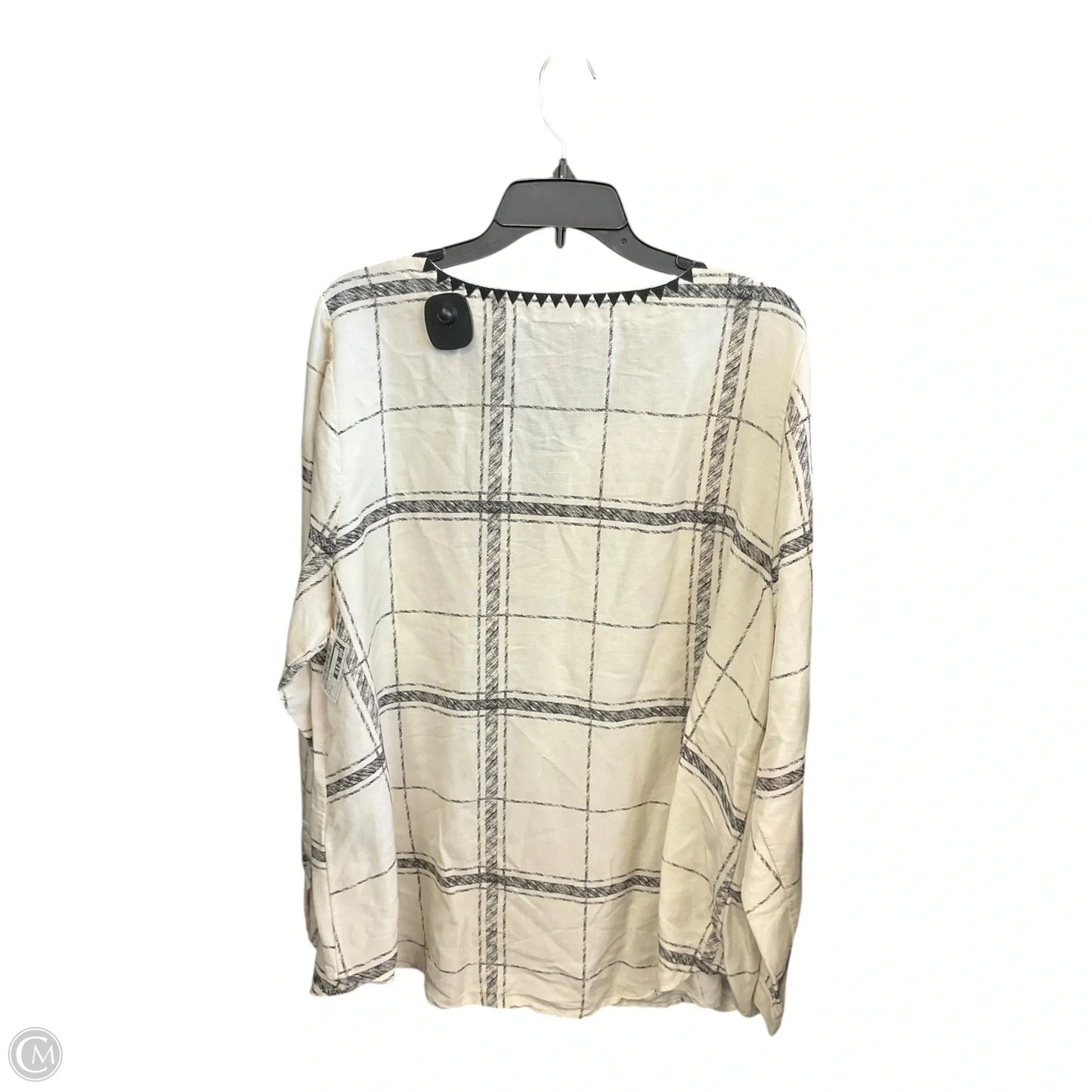 Top Long Sleeve By Lane Bryant In Beige, Size: 1x