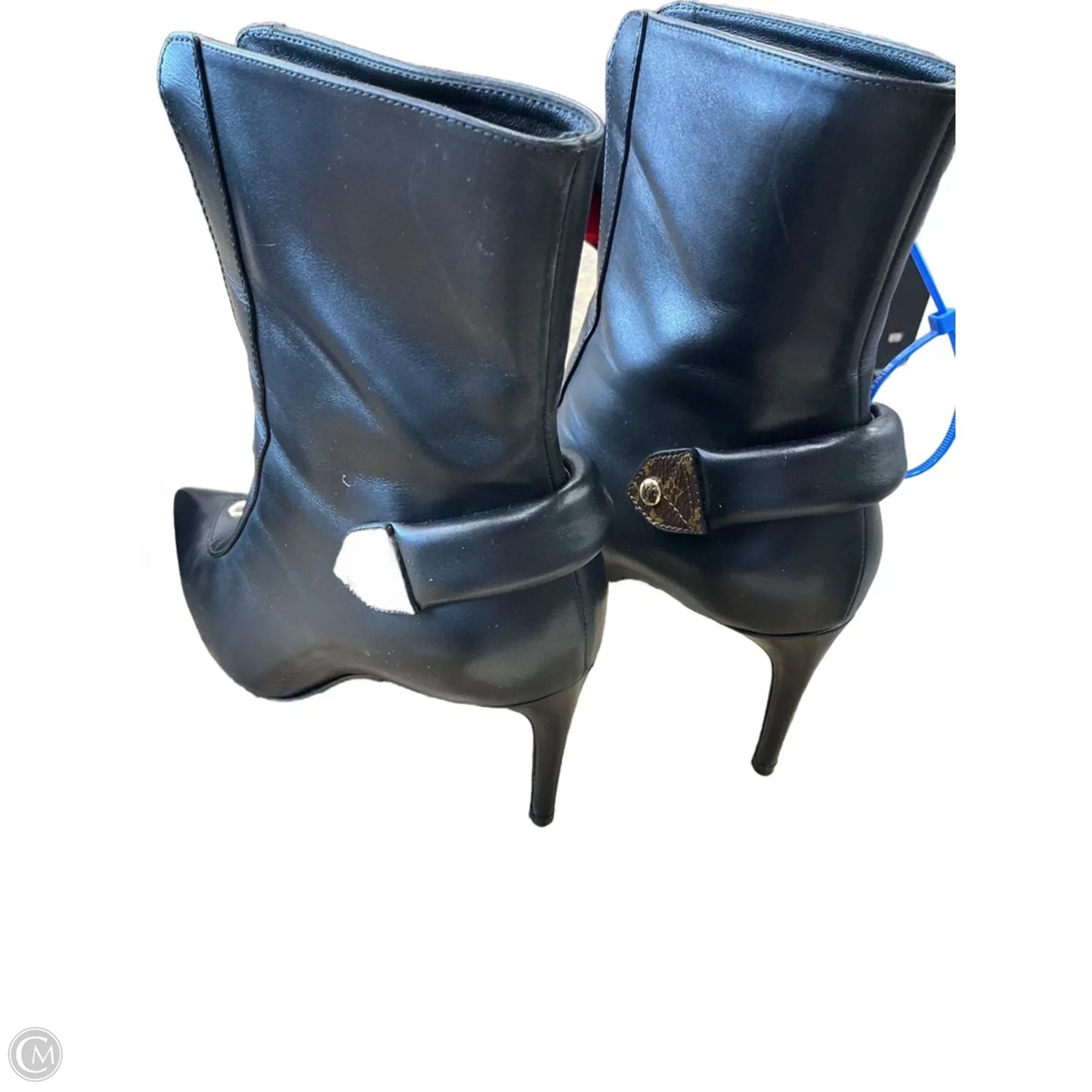Boots Luxury Designer By Louis Vuitton In Black, Size: 9