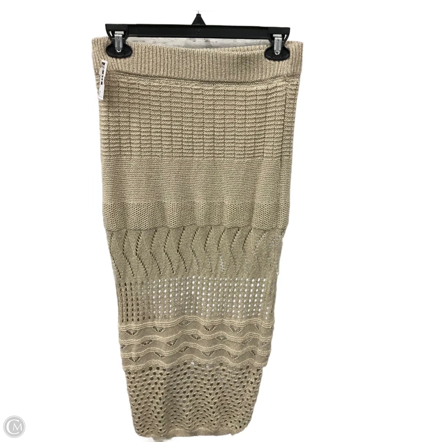 Skirt Maxi By Clothes Mentor In Gold, Size: 8