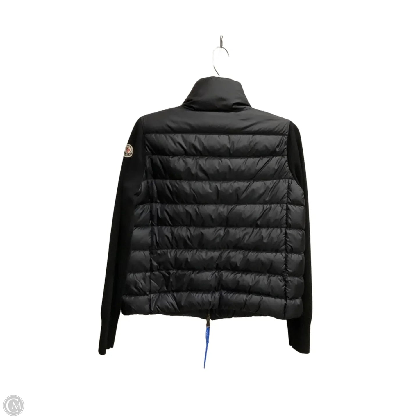 Jacket Luxury Designer By Moncler In Black, Size: S