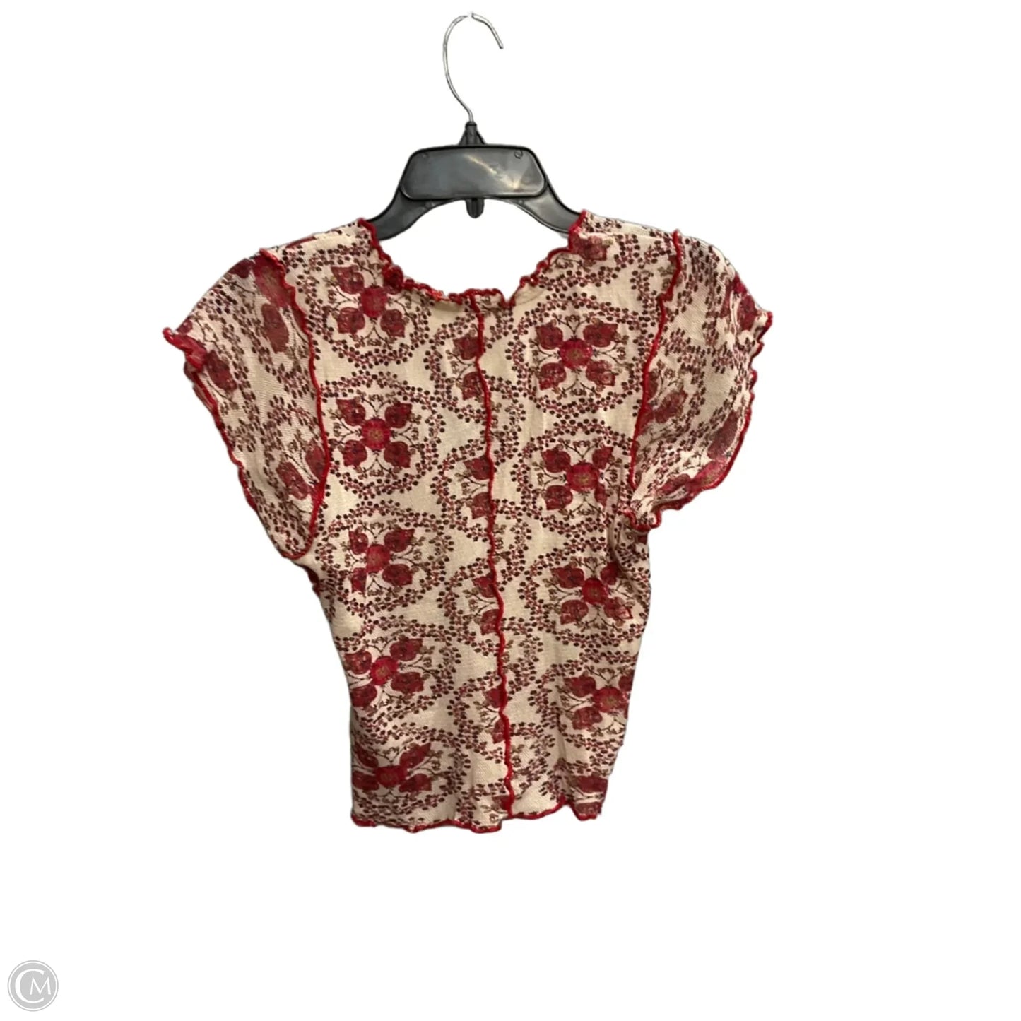 Top Short Sleeve By Free People In Red, Size: L