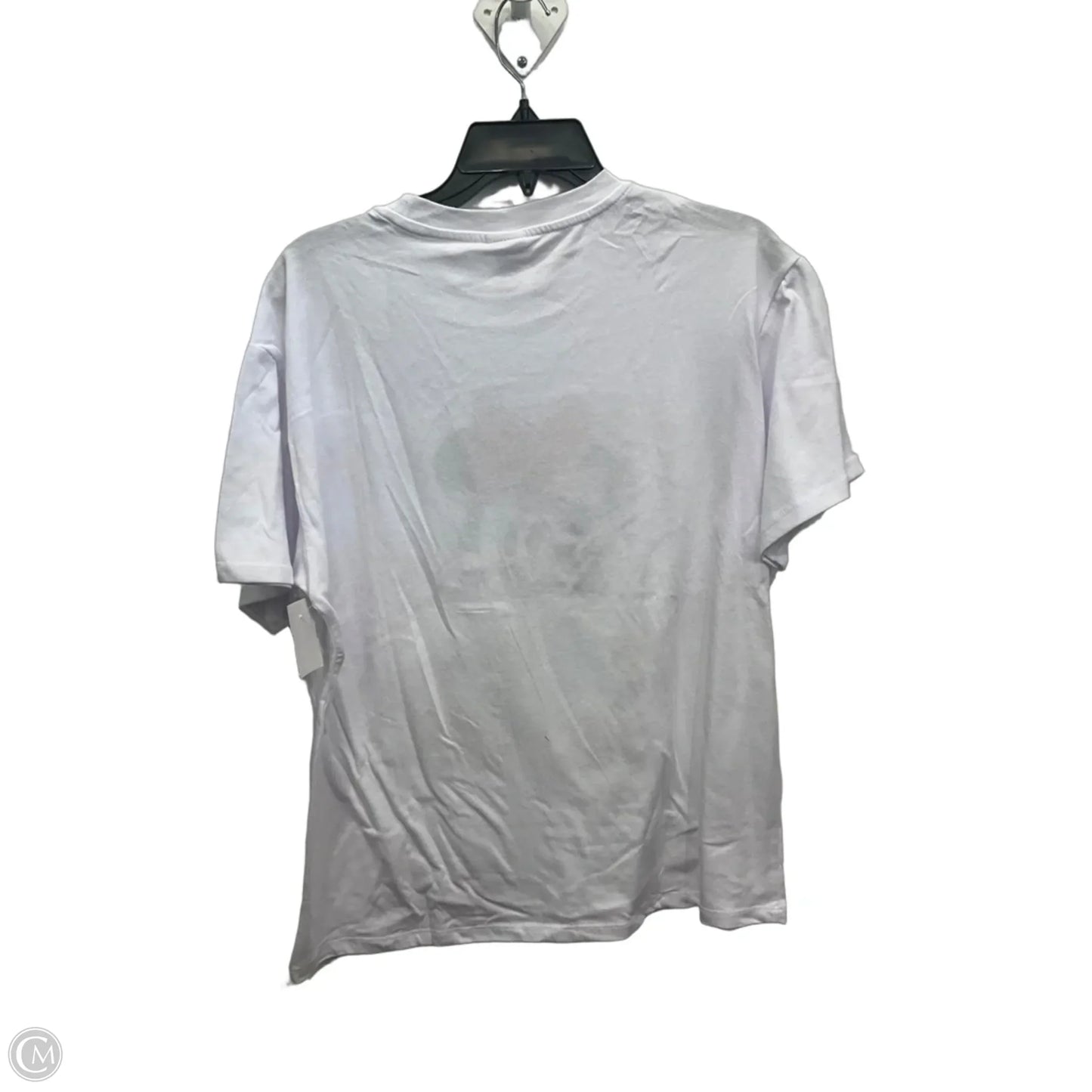 Top Short Sleeve Basic By Disney In White, Size: L