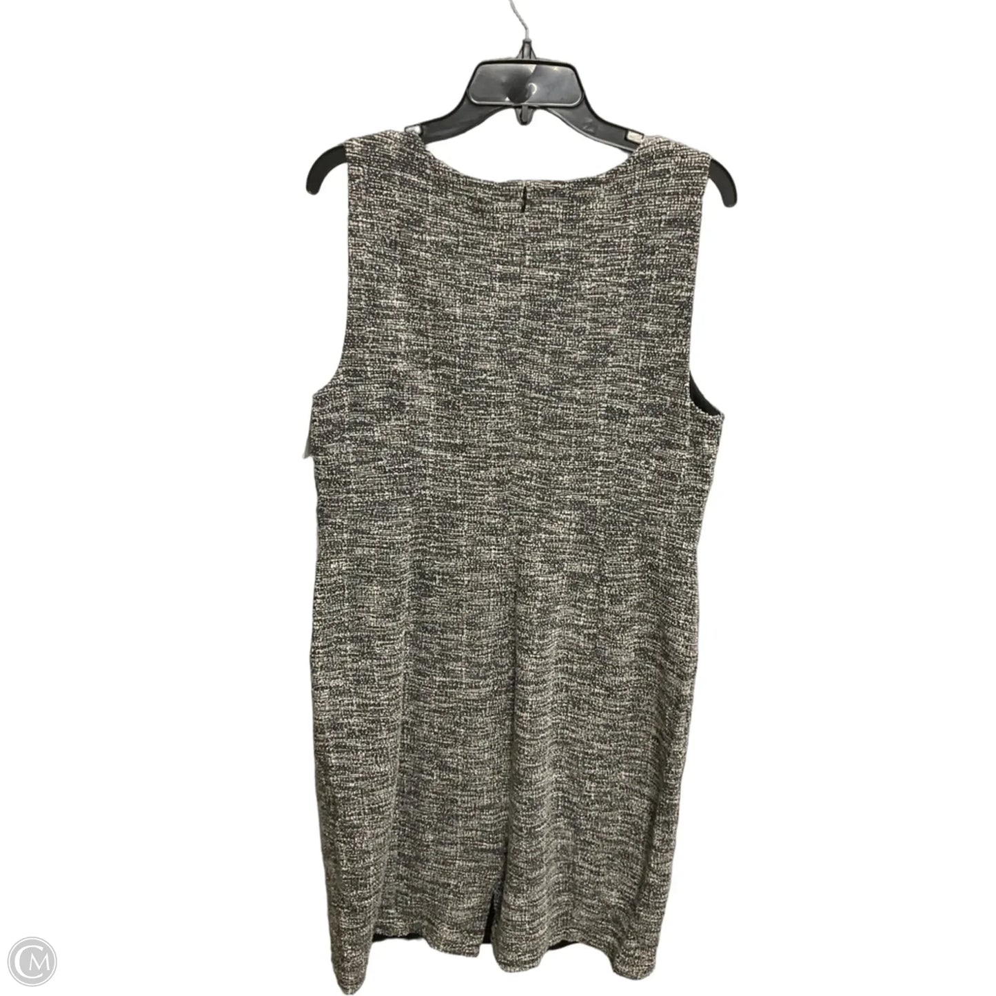 Dress Casual Midi By Ann Taylor In Grey, Size: Xl