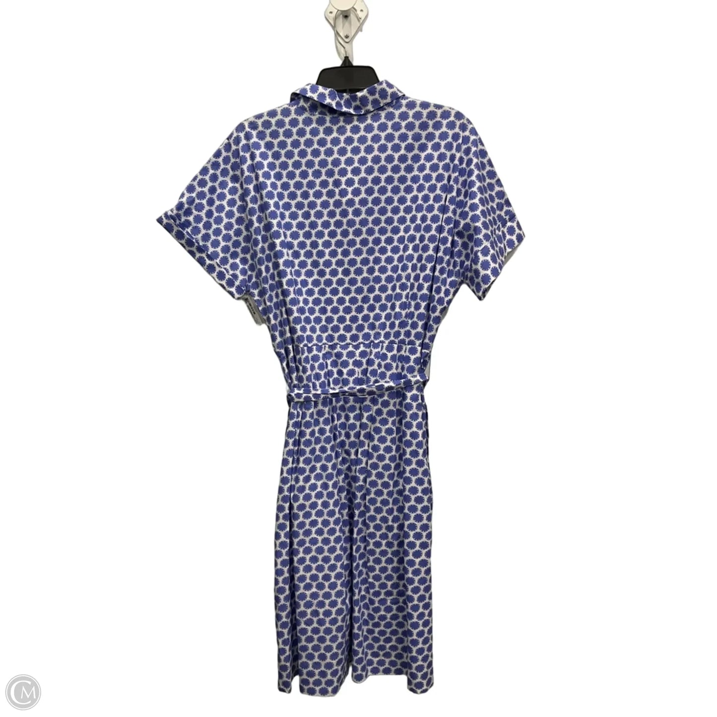 Dress Casual Midi By Talbots In Blue & White, Size: Xxl