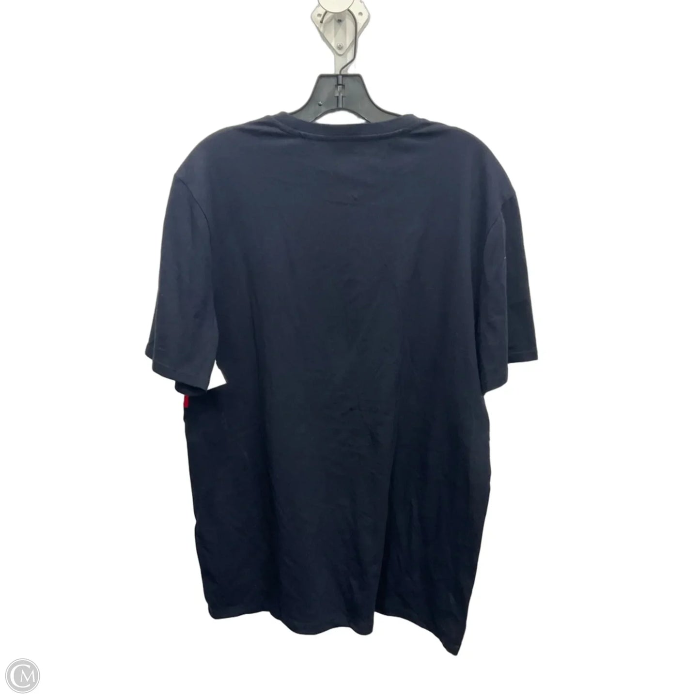 Top Short Sleeve By Tommy Hilfiger In Blue Red & White, Size: L