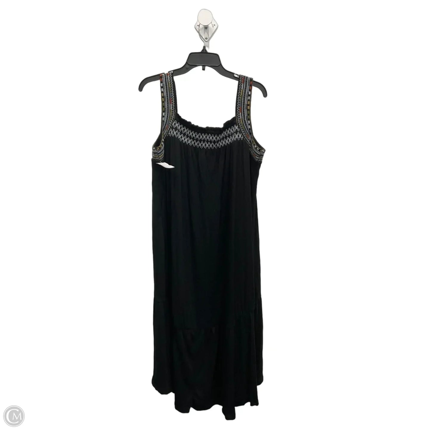Dress Casual Midi By C Est. 1946 In Black, Size: Xlp