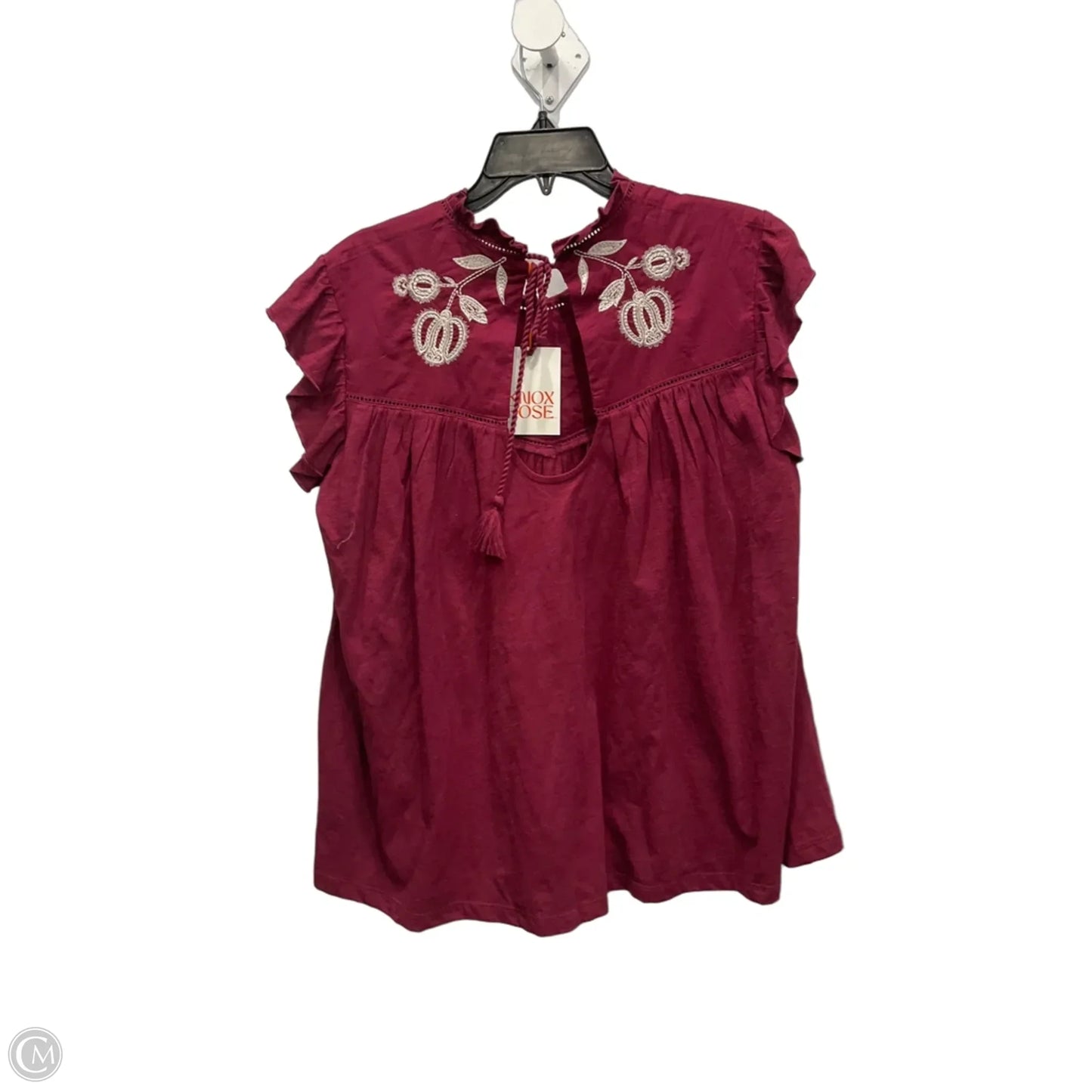 Top Sleeveless By Knox Rose In Red, Size: L