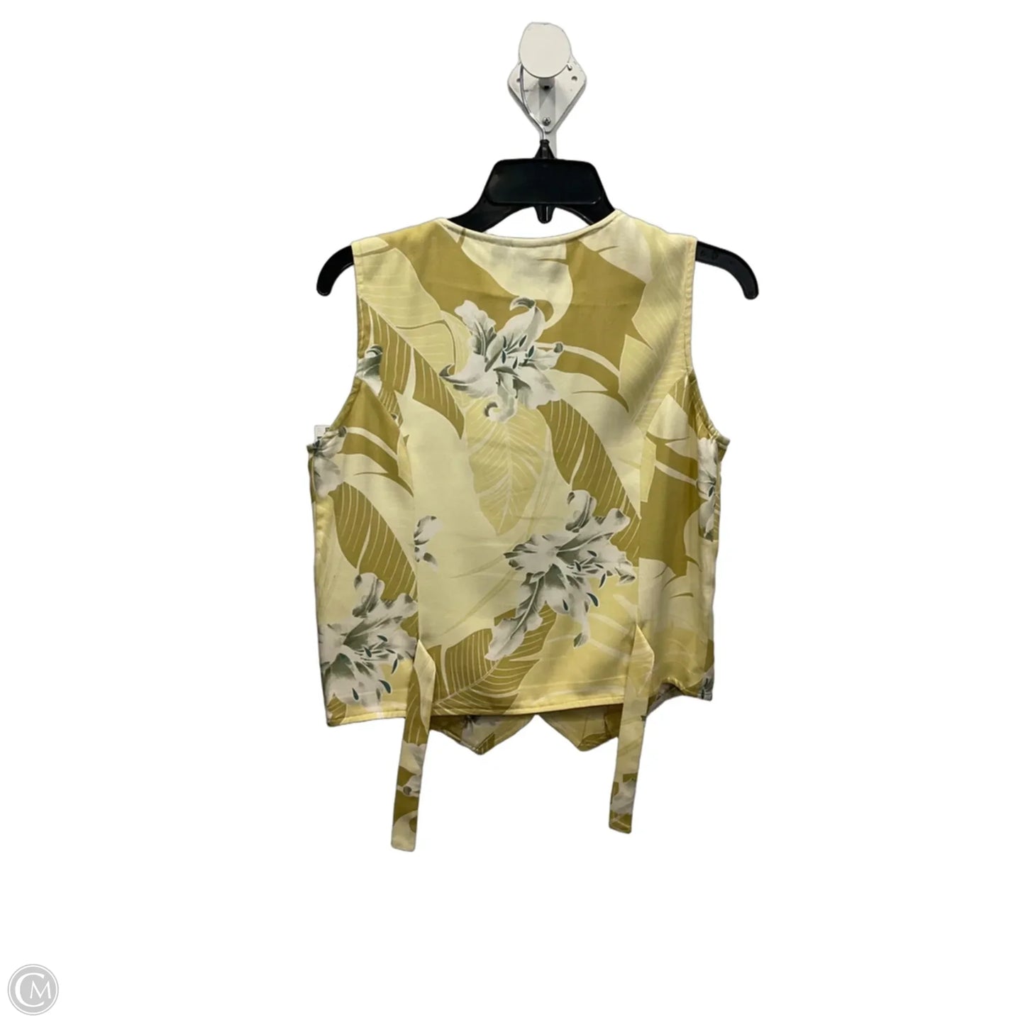 Blouse Sleeveless By Tommy Bahama In Yellow, Size: S