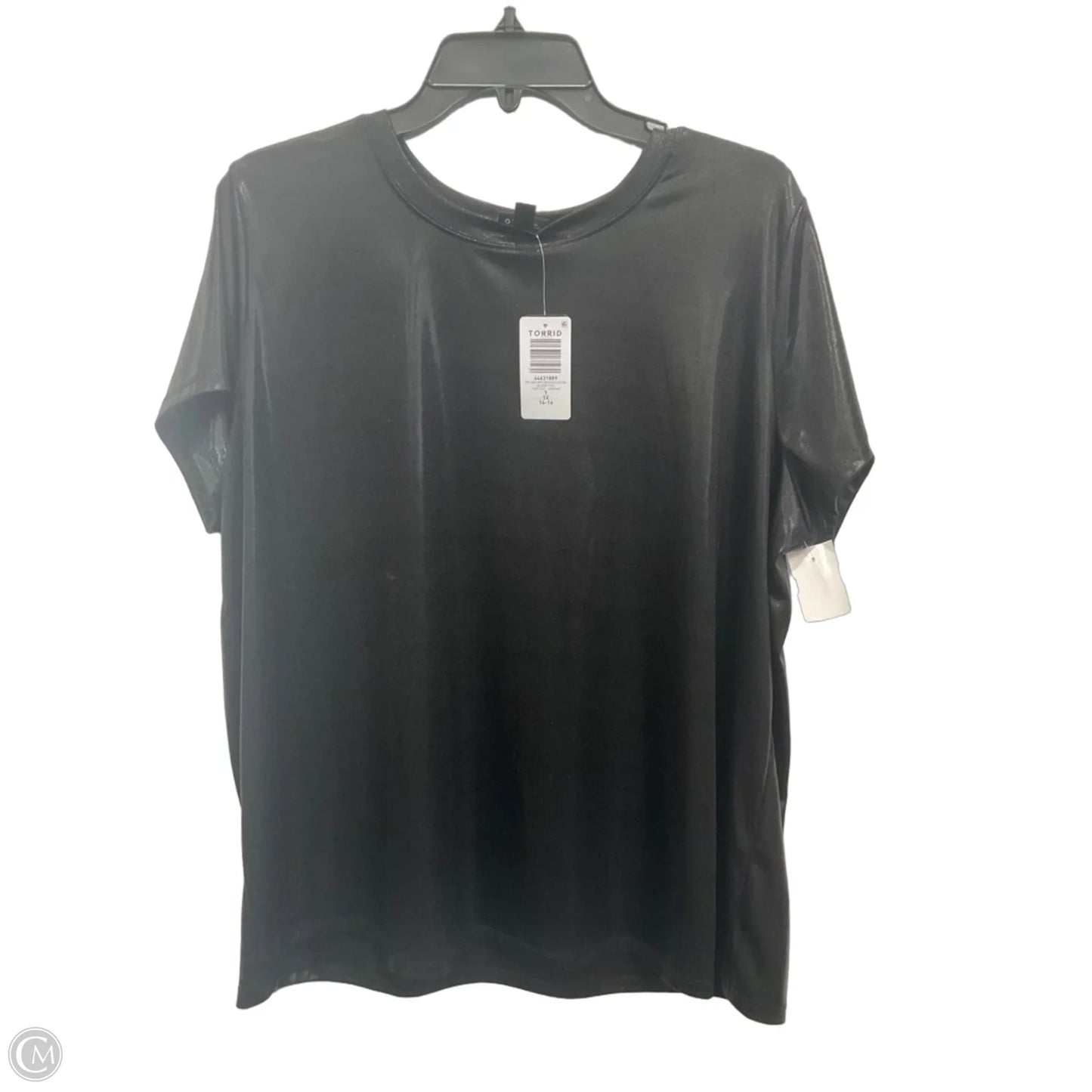 Top Short Sleeve By Torrid In Black, Size: 1x