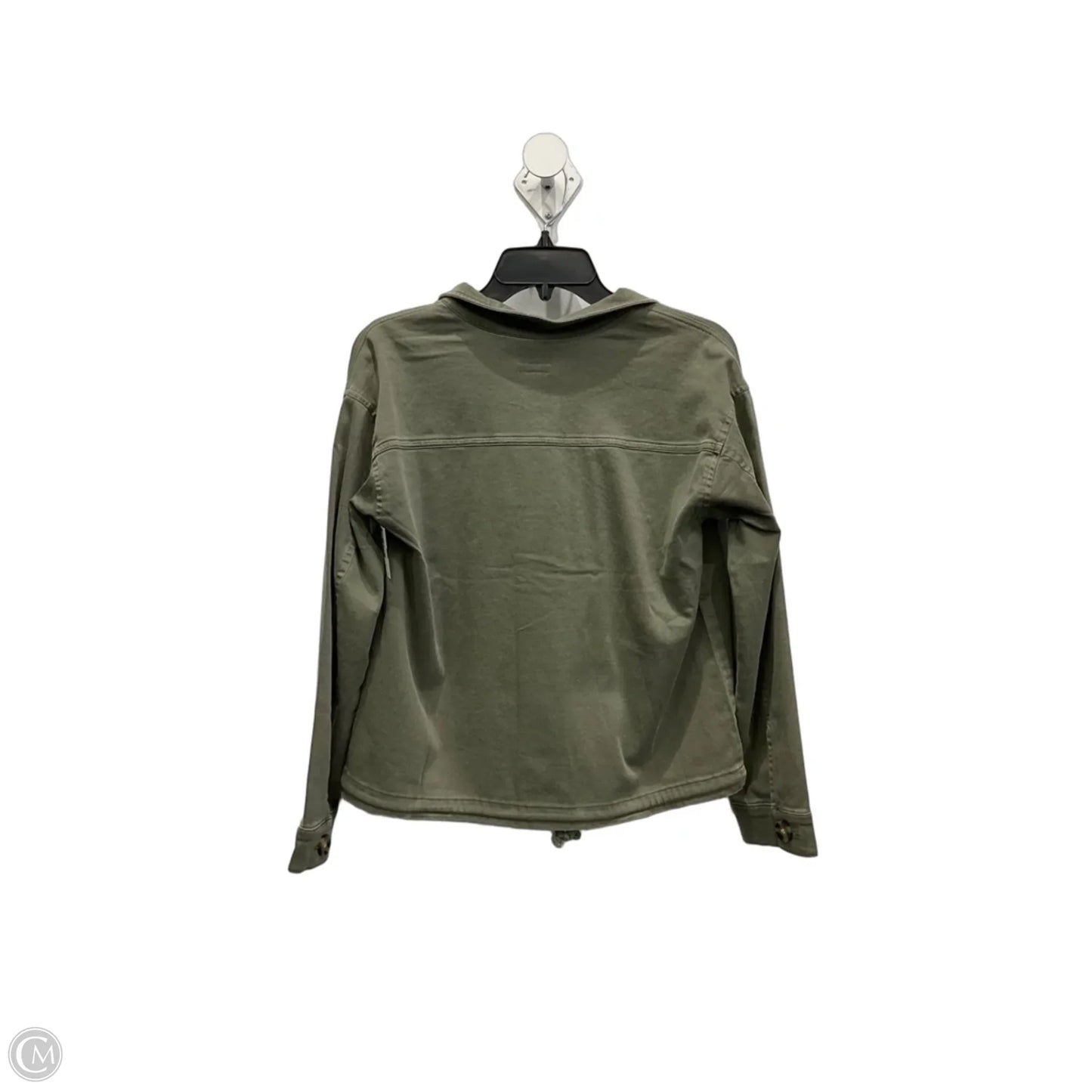 Jacket Denim By J. Jill In Green Denim, Size: Sp