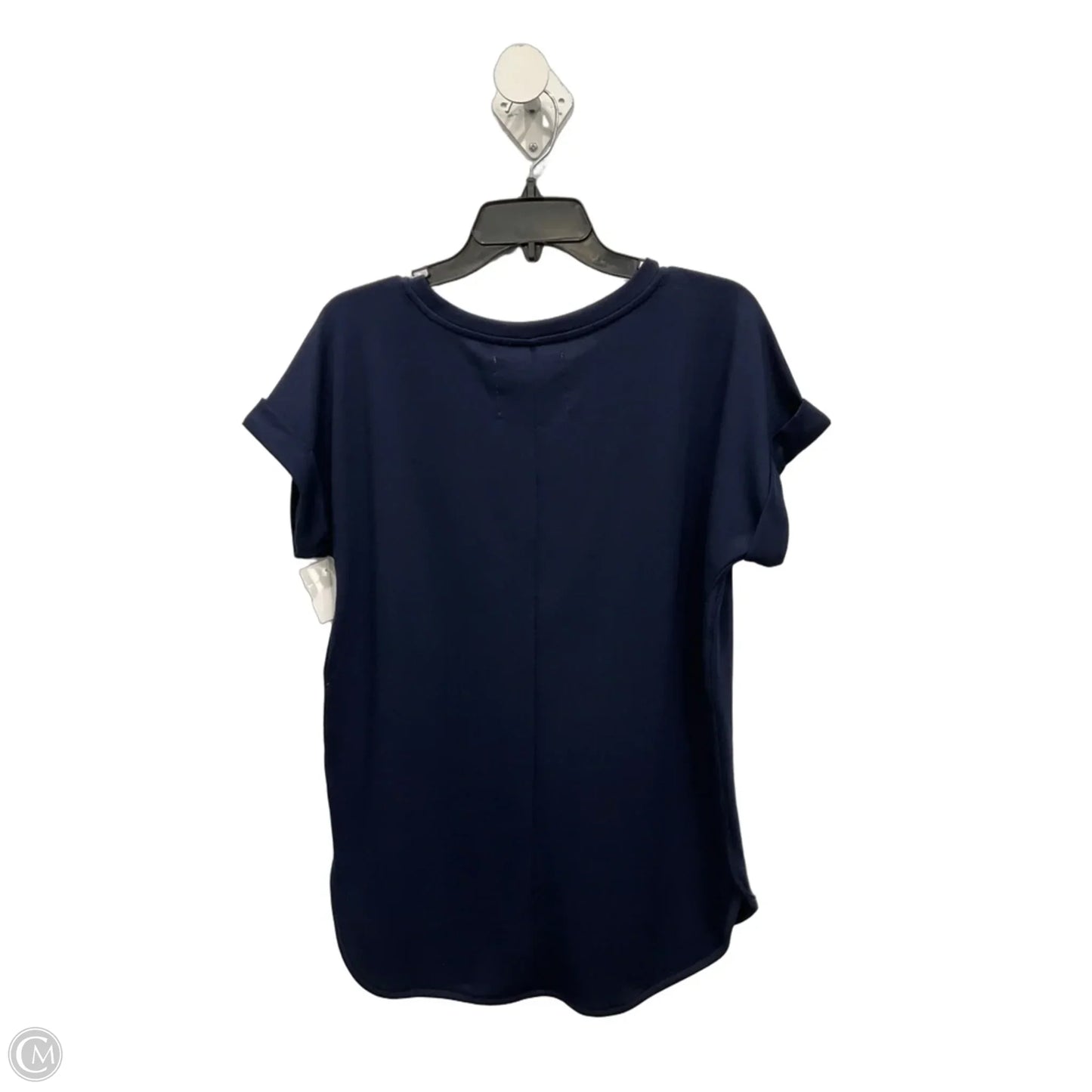 Top Short Sleeve By Cupio In Navy, Size: M
