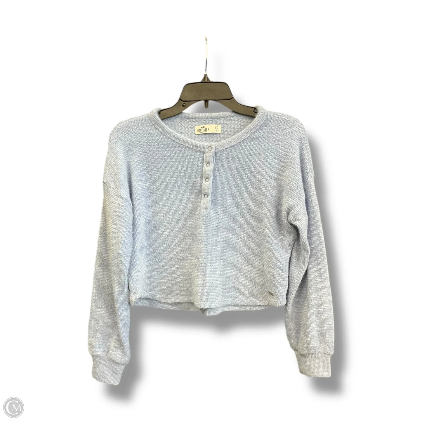 Top Long Sleeve By Hollister In Blue, Size: Xs