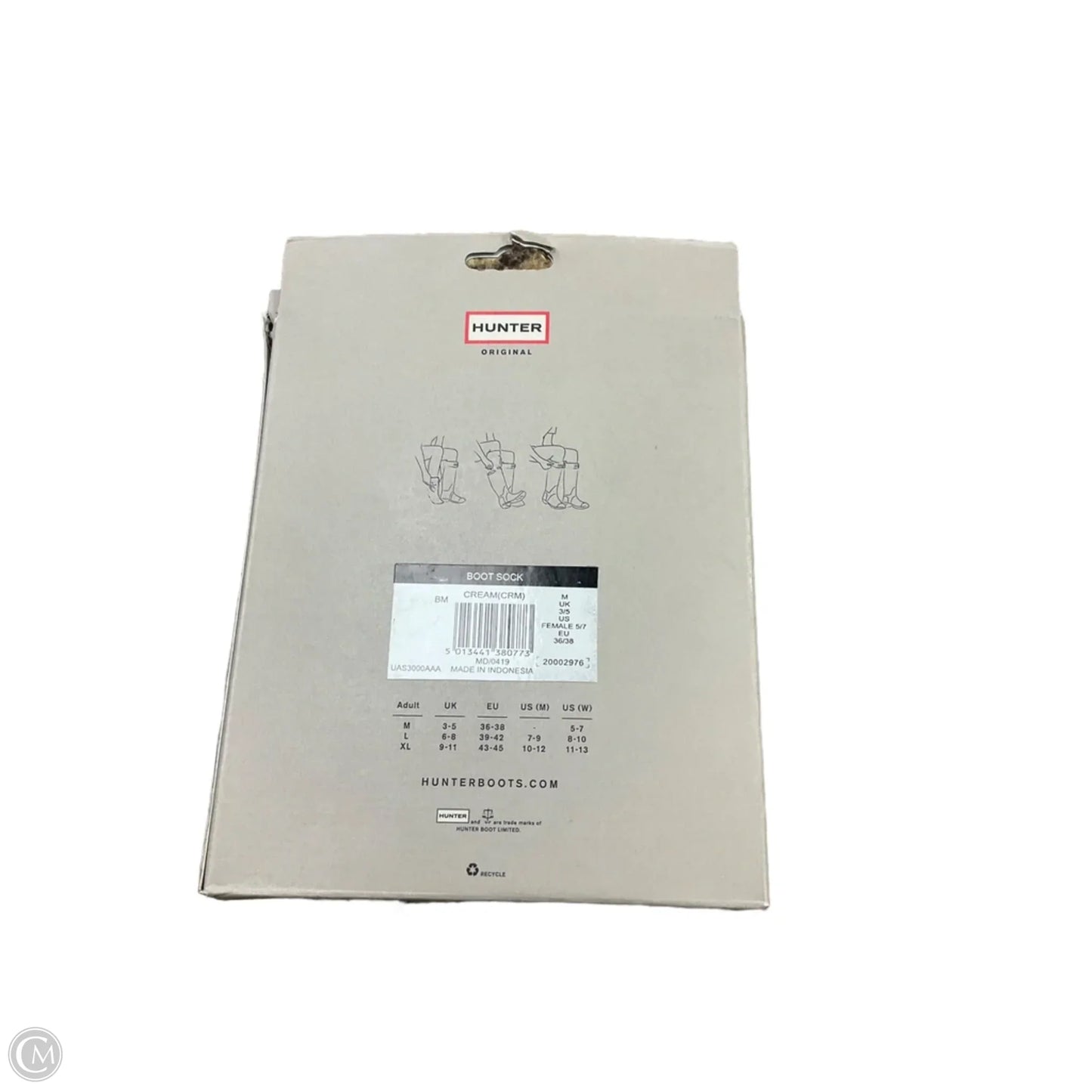 Socks By Hunter In Cream, Size: M