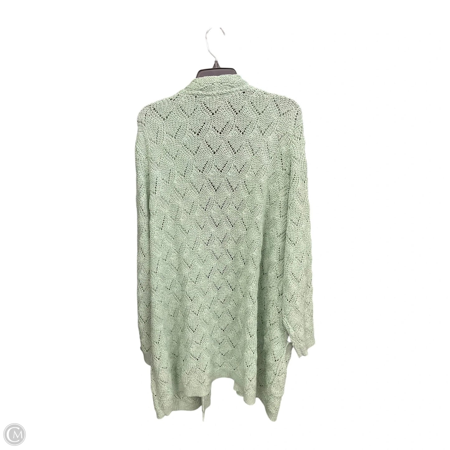 Cardigan By Cj Banks In Green, Size: 3x