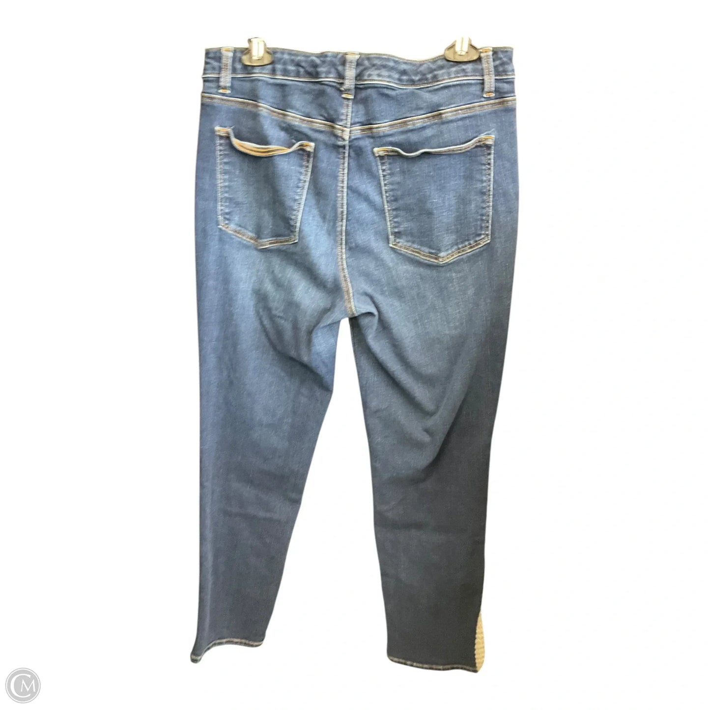 Jeans Straight By Talbots In Blue Denim, Size: 14
