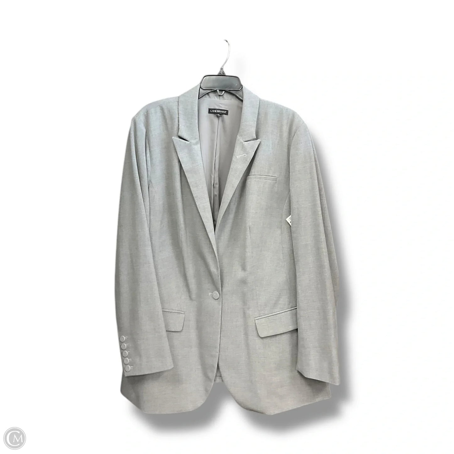 Blazer By Lane Bryant In Grey, Size: 2x