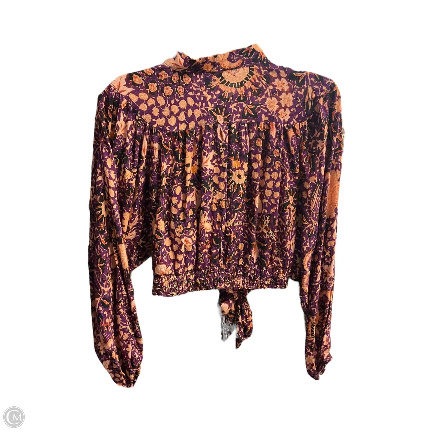 Blouse Long Sleeve By Rachel Zoe In Floral Print, Size: M
