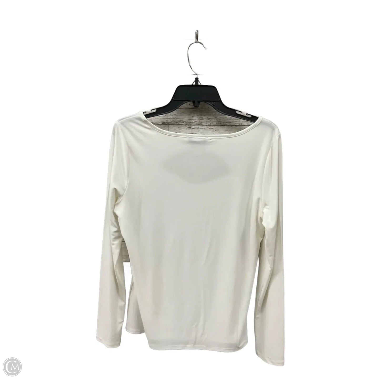 Top Long Sleeve By White House Black Market In Cream, Size: M