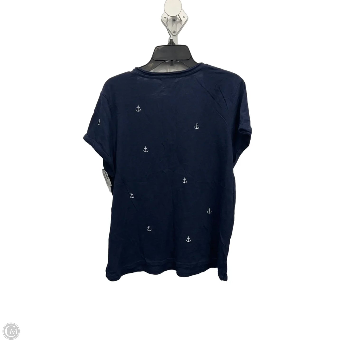 Top Short Sleeve Basic By T.la In Navy, Size: L