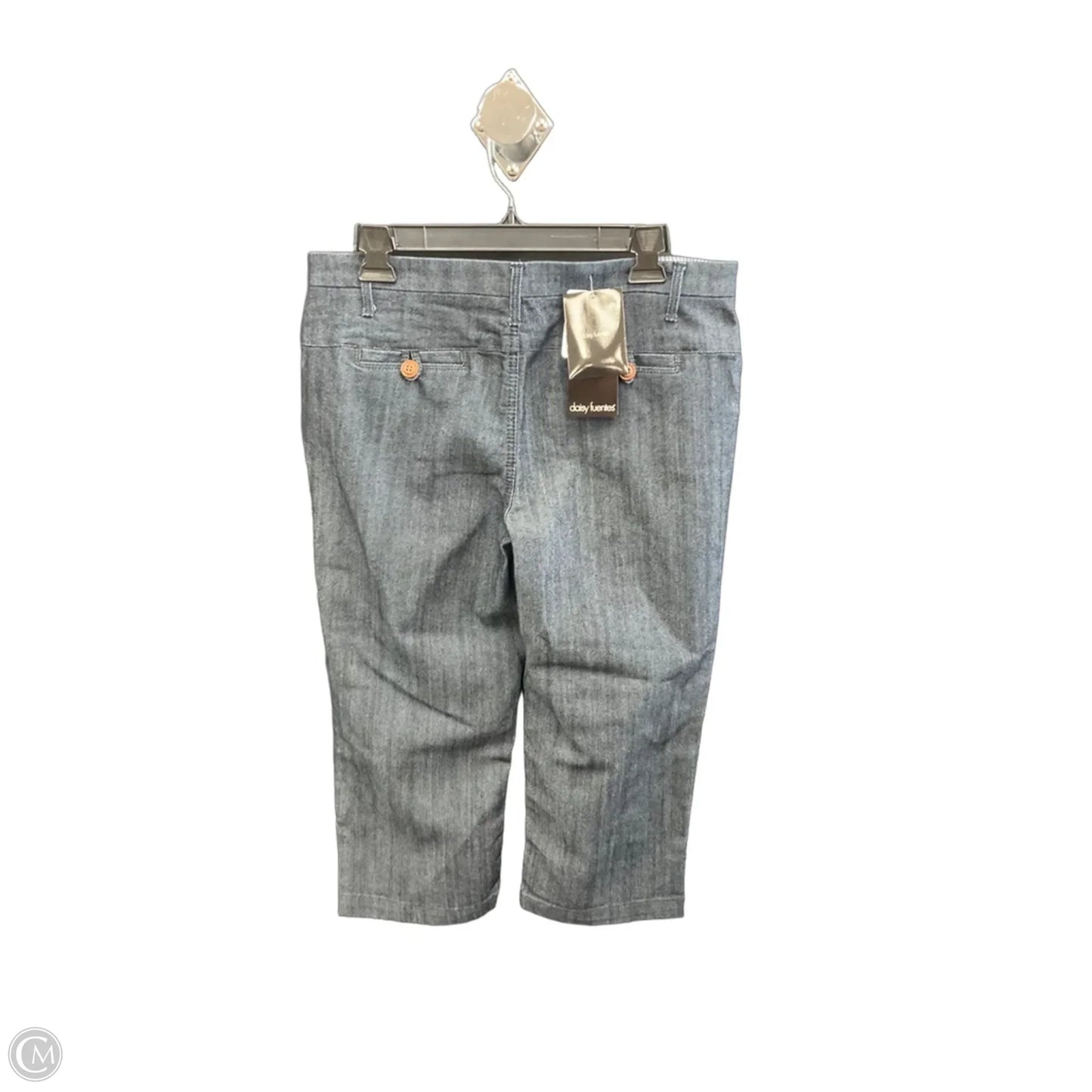 Capris By Daisy Fuentes In Blue Denim, Size: 8