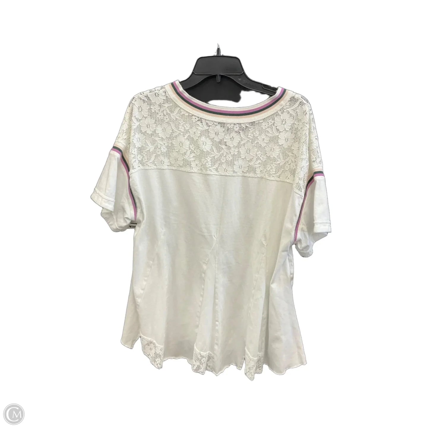 Top Short Sleeve By Free People In White, Size: M