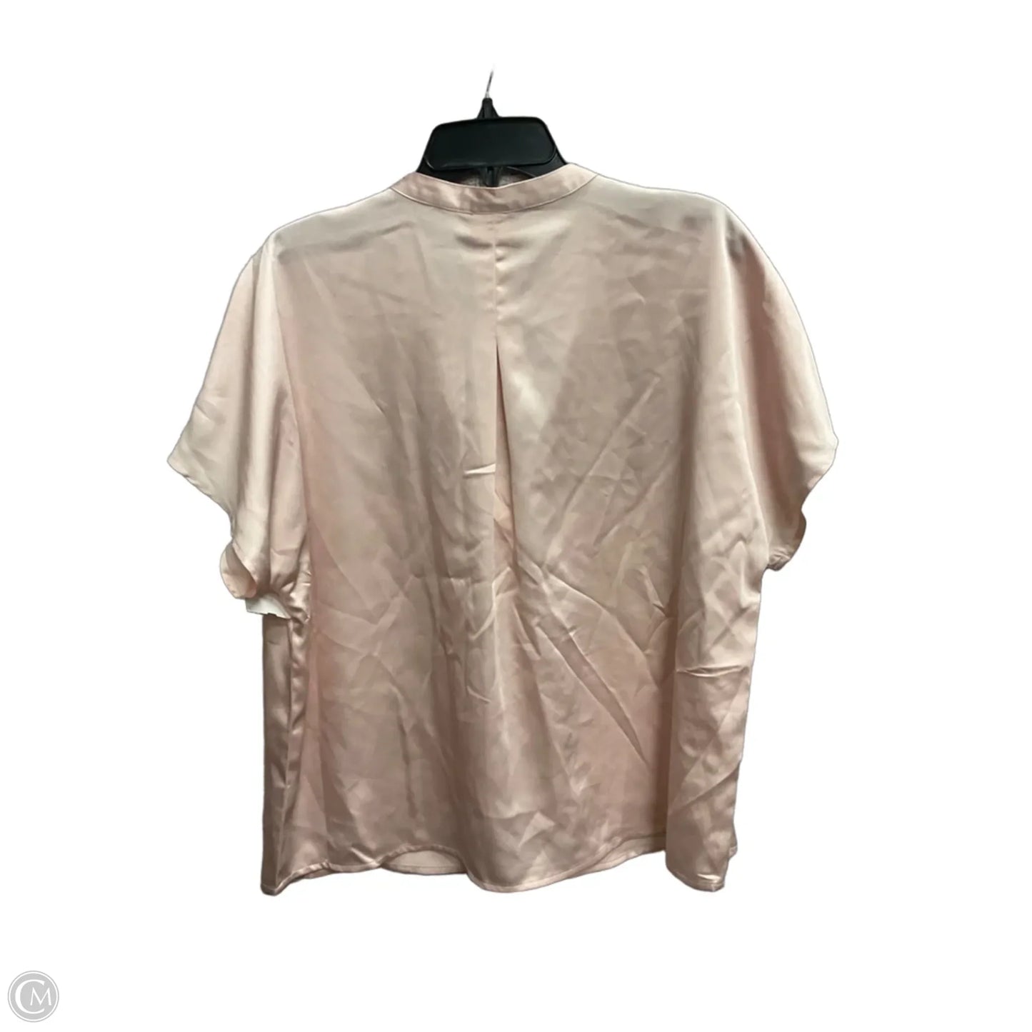 Blouse Short Sleeve By A New Day In Pink, Size: L