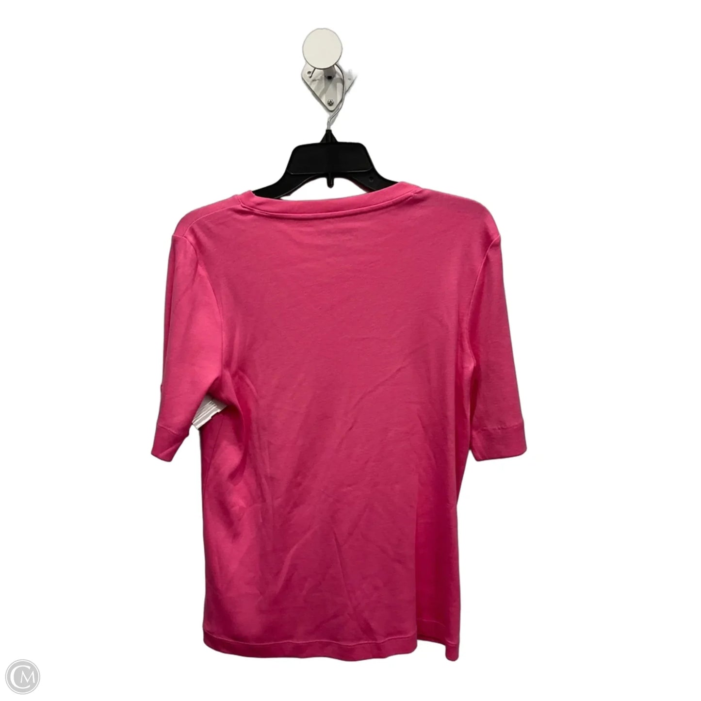 Top Short Sleeve By Chicos In Pink, Size: M
