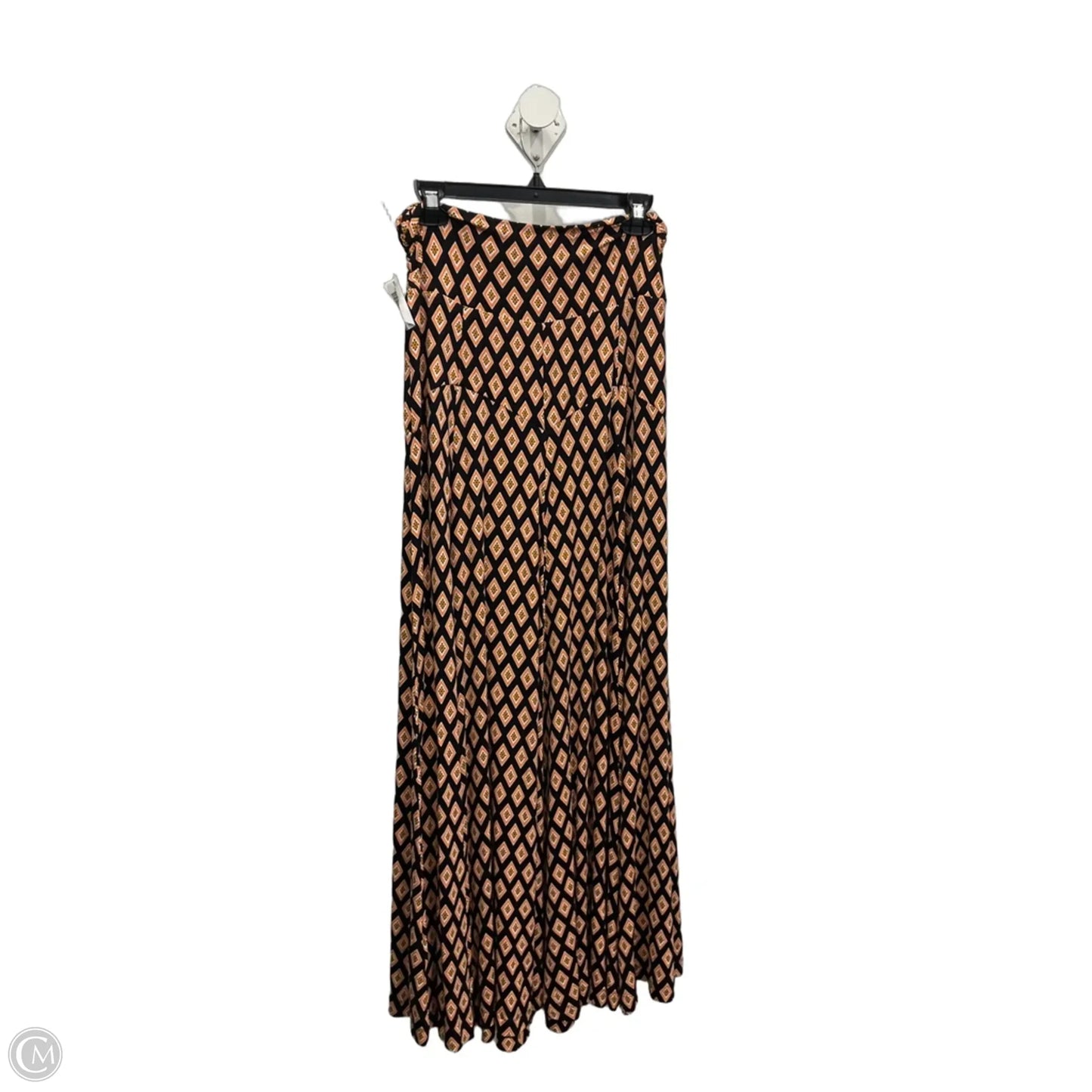 Skirt Maxi By Maeve In Black & Orange, Size: M