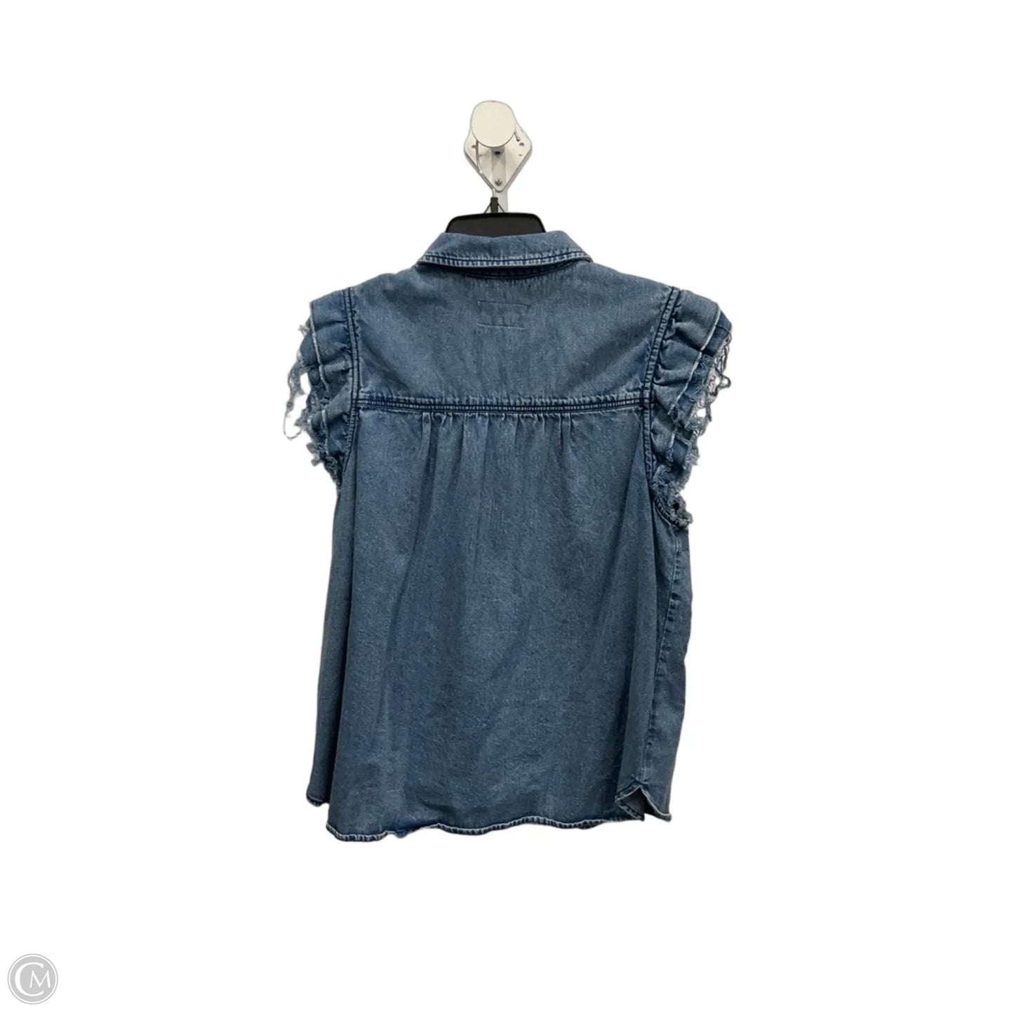 Top Sleeveless By Pilcro In Blue, Size: L