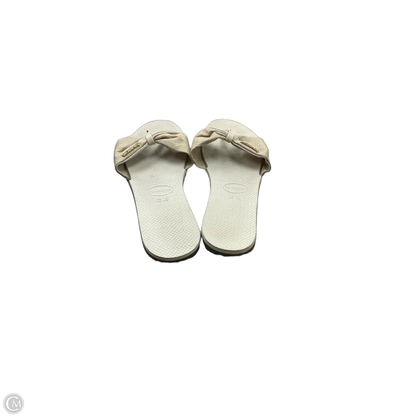 Shoes Flats By Havaianas In Gold, Size: 10