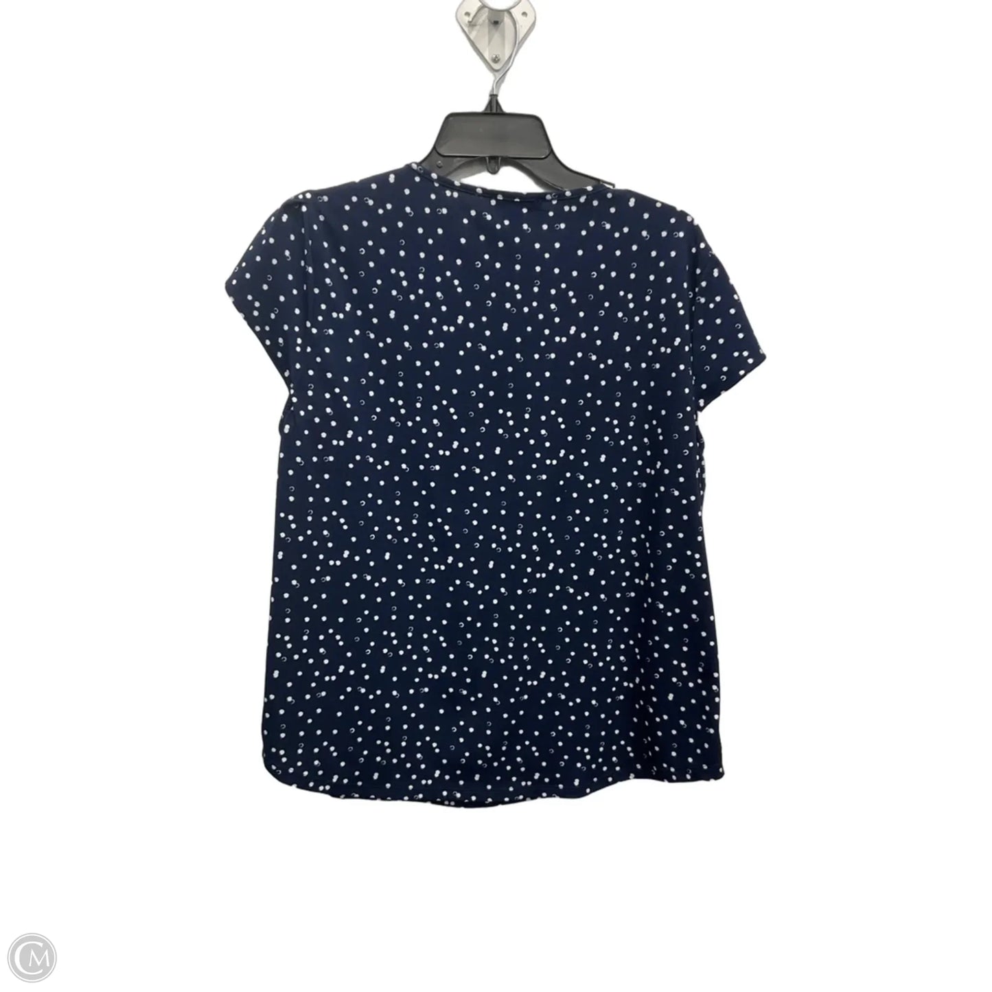 Top Sleeveless By Adrianna Papell In Blue & White, Size: Xl