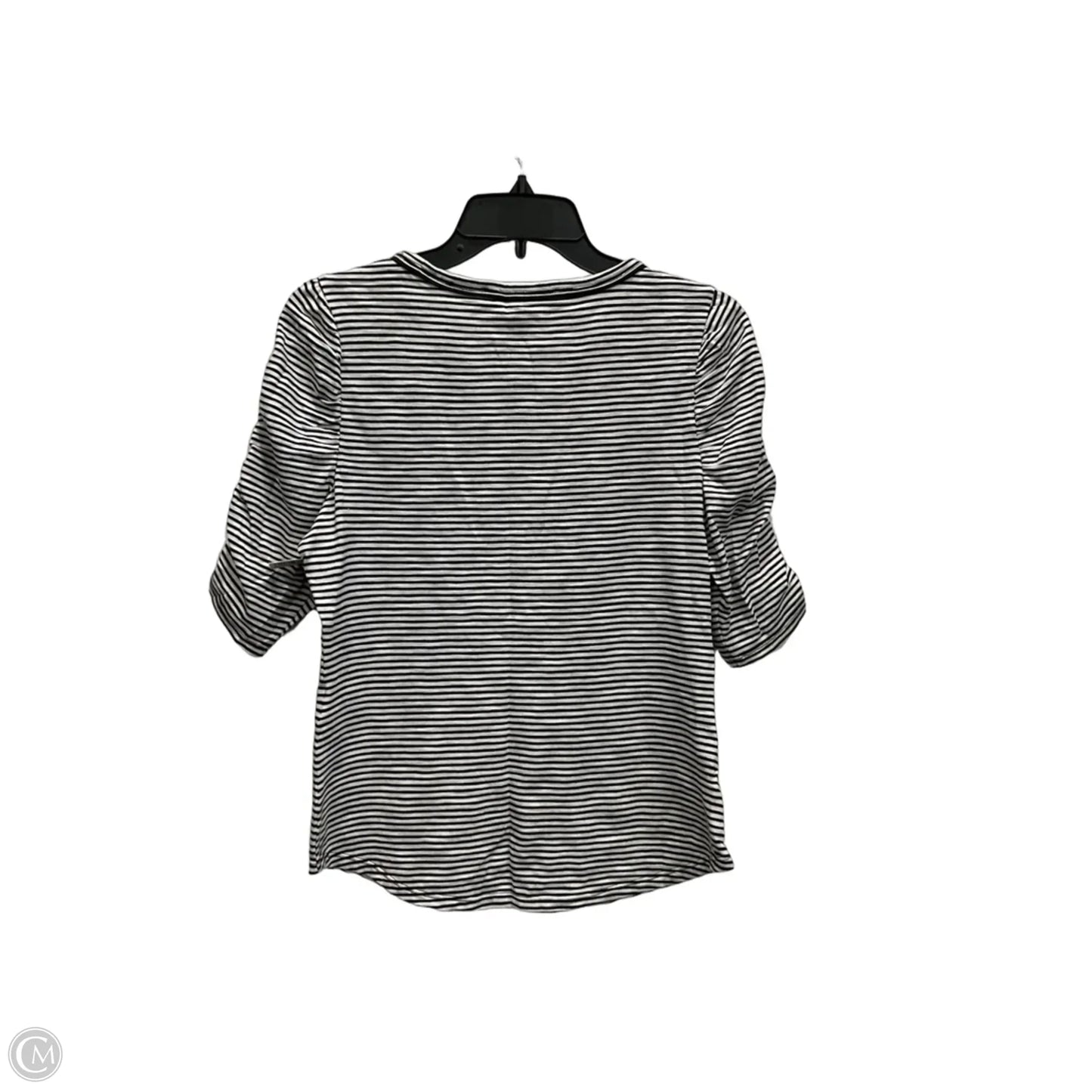 Top Short Sleeve By White House Black Market In Striped Pattern, Size: S