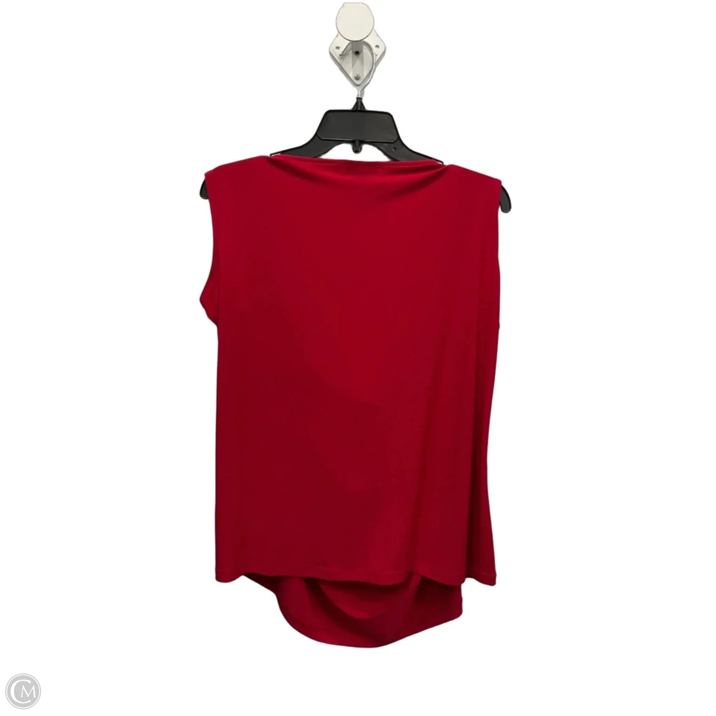 Top Sleeveless By Calvin Klein In Red, Size: 2x