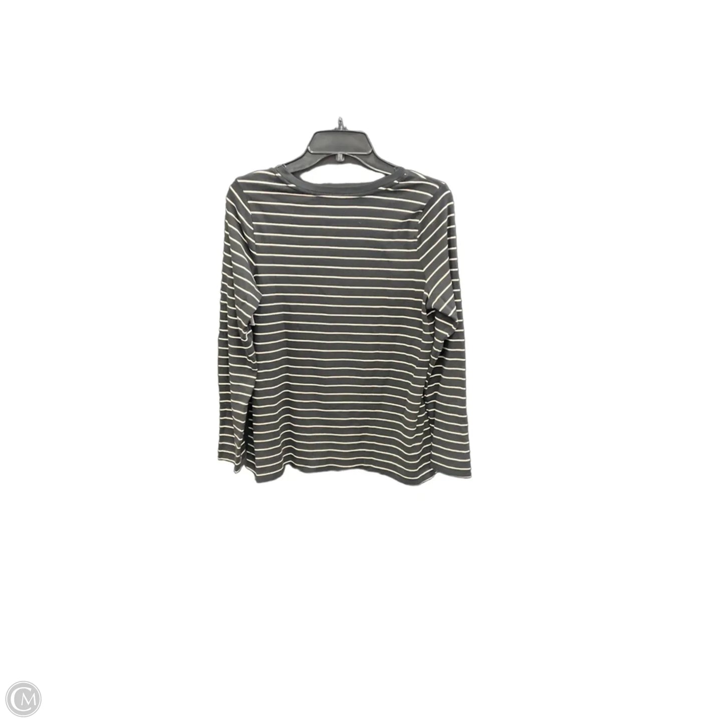 Top Long Sleeve Basic By J. Jill In Striped Pattern, Size: M