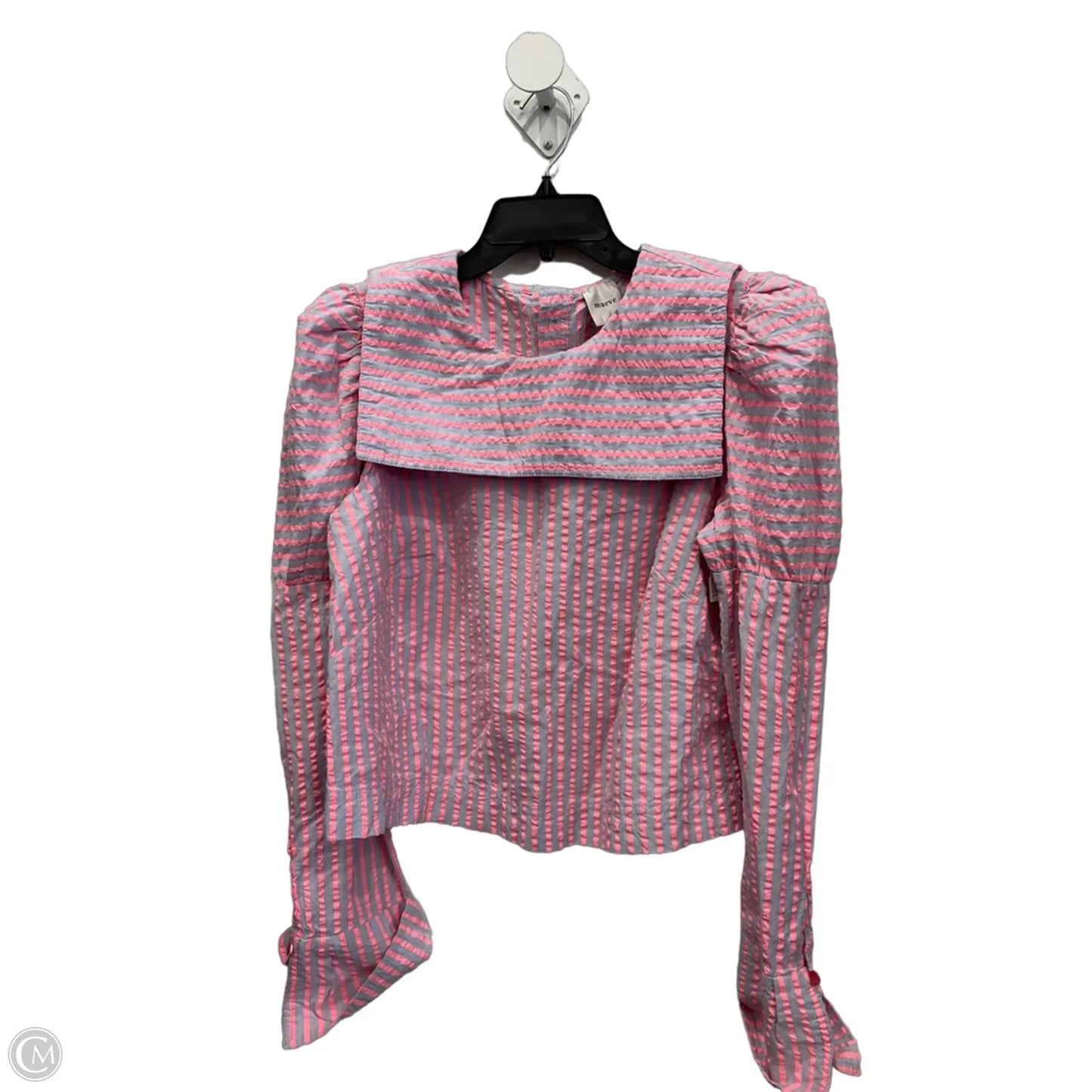 Top Long Sleeve By Maeve In Striped Pattern, Size: M