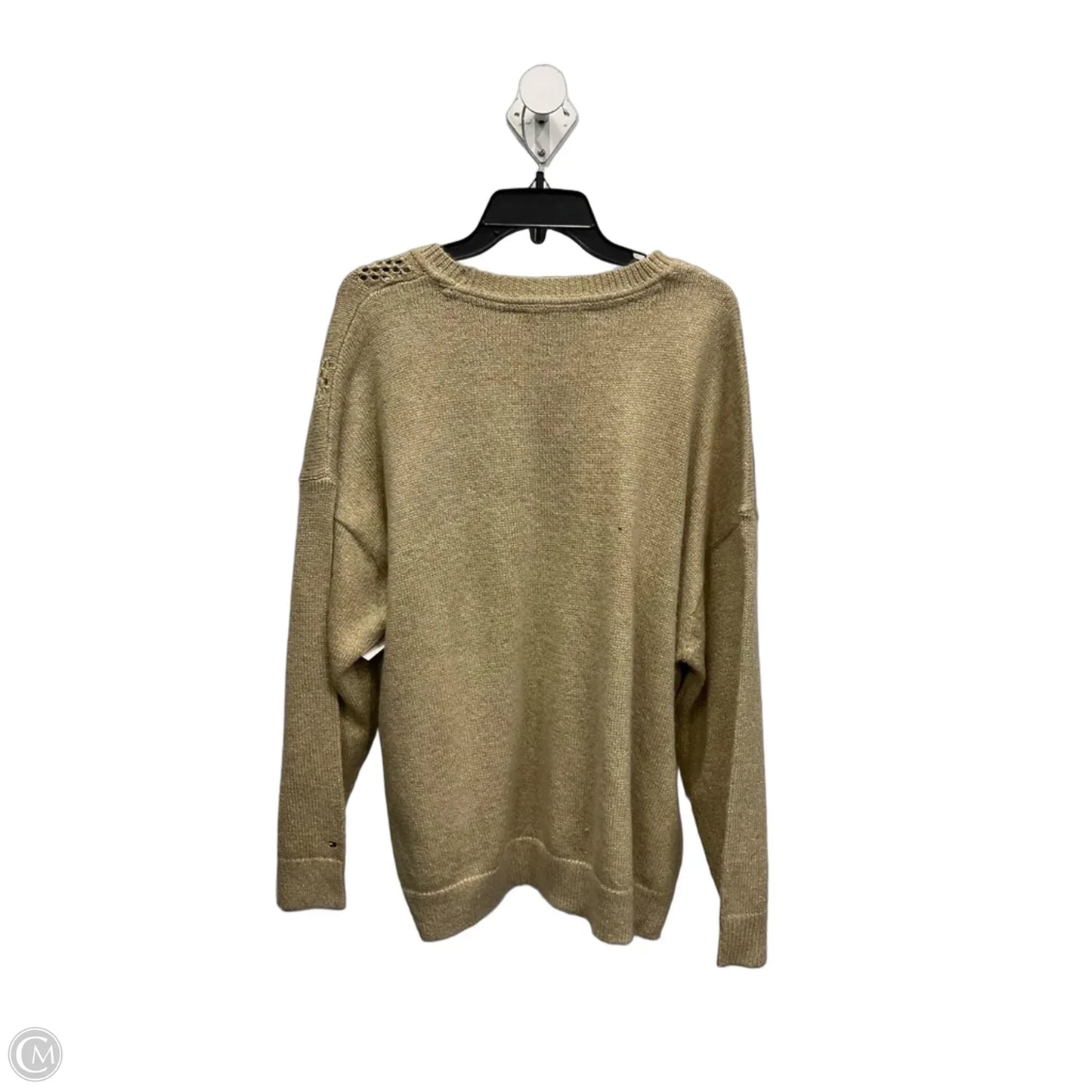 Top Long Sleeve By Tommy Hilfiger In Tan, Size: 2x