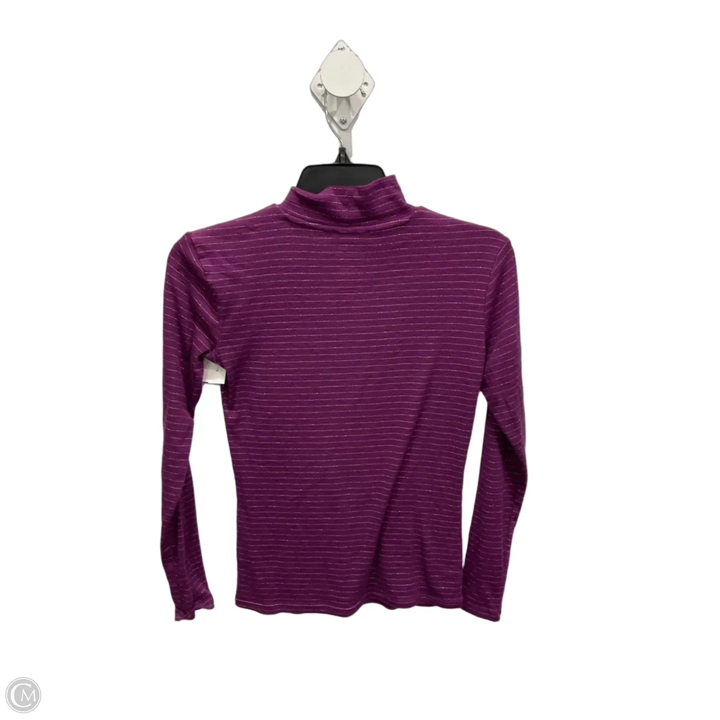 Top Long Sleeve By Nine West In Purple, Size: Xs